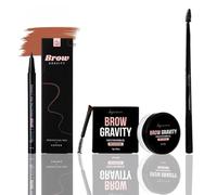 By Caitlyn Brow Gravity Perfecting Pen Bundle - Balsamo per lo styling, bobina a doppia punta e penna di precisione per sopracciglia, lunga durata, soffici e definite (rame)