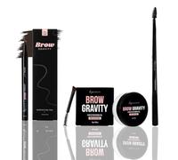 By Caitlyn Brow Gravity Perfecting Pen Bundle - Balsamo per lo styling, doppia punta e penna per sopracciglia di precisione, lunga durata, soffici e definite (cioccolato)