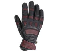 BY CITY Guanti pelle PILOT II nero/rosso Tg L