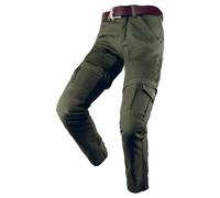 BY CITY - Pantaloni Moto Uomo - Air III Man - con Gambe Rimovibili - con Protezioni rimovibili in ginocchio e fianco., Verde, 50