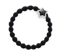 By Eloise London Enamel Silver Star Elastico per capelli donna 1 pz colore nera