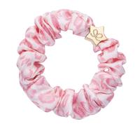 By Eloise London Gold Star Silk Scrunchie colore Pink Leopard