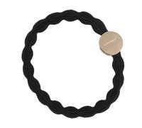 By Eloise London Letter Charms Gold elastico per capelli colore nero