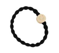 By Eloise London Letter Charms Gold elastico per capelli colore nero