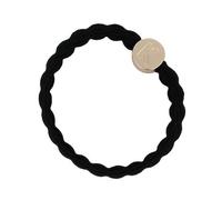 By Eloise London Letter Charms Gold elastico per capelli colore nero