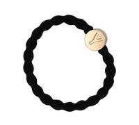 By Eloise London Letter Charms Gold elastico per capelli colore nero