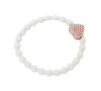 By Eloise London Rose Gold Bling Heart Cream elastico per capelli