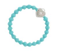 By Eloise London Silver Bling Heart Lock Elastico per capelli donna 1 pz colore Turquoise