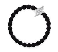By Eloise London Silver Diamanté Bolt Black