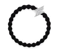 By Eloise London Silver Diamanté Bolt Black