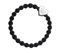 By Eloise London Silver Heart Elastico per capelli donna 1 pz colore Nero