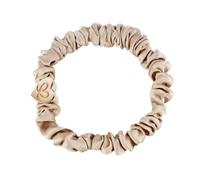By Eloise London Skinny Silk Scrunchie Gold Heart elastico per capelli