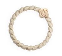 By Eloise London Woven Gold Quatrefoil Cream White elastico per capelli