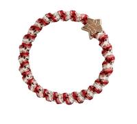 By Eloise London Woven Gold Star elastico per capelli