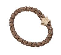 By Eloise London Woven Gold Star Elastico per capelli donna 1 pz colore Suede