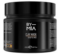 BY MIA Scalp & Face Clay Maschera 450 gr | Profumo rinfrescante di mela verde | Ricchi minerali | Per tutti i tipi di pelle | Maschera viso allumina naturale