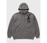 By Parra END THE BUNNY ZIP HOODED SWEATSHIRT men Hoodies|Zippers grey in taglia:M