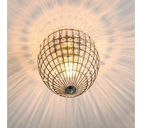 By Rydéns Amadeus plafoniera, anticato, vetro By Rydéns