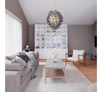 By Rydéns Lampada a sospensione in vetro Deluxe Ø 64 cm grigio fumo By Rydéns