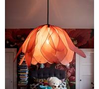 By Rydéns Lampada a sospensione Lou Lou, rosa, Ø 80 cm, tessuto By Rydéns