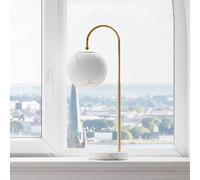 By Rydéns lampada da tavolo Bellagio, ottone/bianco, vetro, E27 By Rydéns