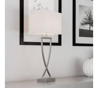 By Rydéns Lampada da tavolo Omega cromo/bianco altezza 52cm By Rydéns