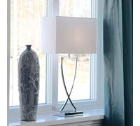 By Rydéns Lampada da tavolo Omega cromo/bianco altezza 69cm By Rydéns