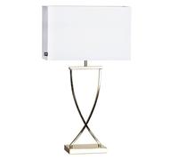 By Rydéns Lampada da tavolo Omega ottone/bianco altezza 69cm By Rydéns