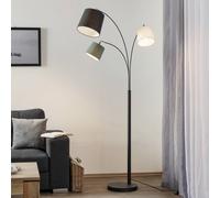 By Rydéns Lampada da terra Foggy, a 3 luci, nera By Rydéns
