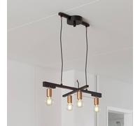 By Rydéns Zeona a sospensione, nero sabbia, 4 luci By Rydéns