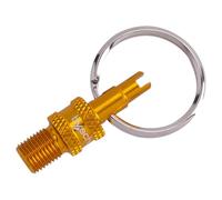 By.Schulz Mini Tool, Adattatore valvola Unisex Adulto, Gold, Taglia Unica