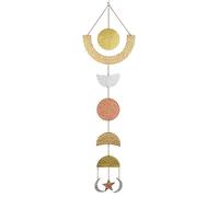 BY SIGRIS Origen Home Decor Mobile Lune Pendenti Beige - 85x24x1cm | Decorazione della Casa