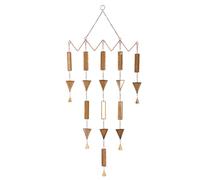 BY SIGRIS ORIGEN Home Decor Ornamento Mobile Triangoli Ciondoli | Ciondolo Marrone - 99x50x2cm