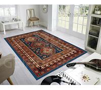 By Suardi Tappeto Orientale KAZAKI Antiscivolo Stampa Digitale Linea Emozioni D'Oriente Ideale per Soggiorno Camera (154x230)