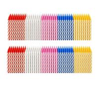 by Tuğba Aydan Candela di compleanno, 144 pezzi, colori misti, candele di compleanno per torte, torte, compleanno, festa, piccole candele