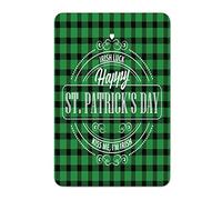 by Unbranded Targa in metallo con scritta in lingua inglese "St Patrick's Day" Kiss Me I'm Irish, divertente targa vintage in alluminio per bar, pub, decorazione da parete per interni ed esterni