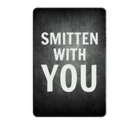 by Unbranded Targa in metallo retrò con scritta "Smitten with You", divertente decorazione artistica da parete per bar, casa, cucina, 20,3 x 30,5 cm