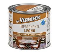BY VERNIFER Impregnante Legno Castagno, Impregnante all'Acqua Pronto all'Uso per Protezione Legno, a Rapida Asciugatura, Inodore, 500ml
