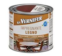 BY VERNIFER Impregnante Legno Mogano, Impregnante all'Acqua Pronto all'Uso per Protezione Legno, a Rapida Asciugatura, Inodore, 500ml