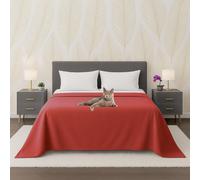 BY3 - Copriletto Matrimoniale Puro Cotone 100% Telo Leggero Antigraffio Estivo