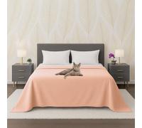 BY3 - Copriletto Matrimoniale Puro Cotone 100% Telo Leggero Antigraffio Estivo