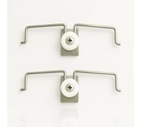 BY3 - Ganci NO FORO Tende Finestre Per TUTTI GLI INFISSI Ganci per Tende senza bucare Binario a Pacchetto senza forare Infisso PVC Aggancio Universale Binari e Barre SENZA BUCHI (Ragno per tende, 2pz)