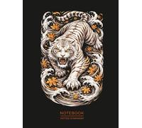 ByakkoTattoo Notebook - White Tiger Japanese Journal: Minimalist Irezumi Inspired, for Strength, Protection & Warrior Mindset