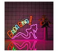 BYAMBD cartelli al neon personalizzati Bada Bing Insegna Al Neon Lady Luce Dimmerabile USB Per Bar Party Soggiorno Club Man Cave Sala Giochi Decorazione Della Parete 39.4cmx32cm
