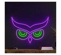 BYAMBD cartelli al neon personalizzati Carini Animali Occhi Di Gufo LED Luce Al Neon Acrilico Segno USB Per La Casa Camera Da Letto Dei Bambini Decorazione Da Parete Lampade Da Notte 29cmx40cm
