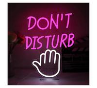 BYAMBD cartelli al neon personalizzati Do Not Disturb Insegna Al Neon A LED Per Porta Dell'ufficio, Luce A Sospensione Per Camera Da Letto, Sala Giochi, Aula, Decorazione Scolastica, Riunione