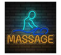 BYAMBD cartelli al neon personalizzati Insegna Al Neon A LED Per Massage, Alimentata Tramite USB, Decorazione Da Parete, Luce Notturna Per Negozio Di Massaggi, Negozio Di Massaggi Ai Piedi