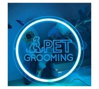 BYAMBD cartelli al neon personalizzati Insegna Al Neon A LED PET GROOMING Per Negozi Di Saloni, Decorazioni Per La Casa, Luce Alimentata Tramite USB Per Gli Amanti Degli Animali Domestici