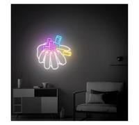 BYAMBD cartelli al neon personalizzati Insegna Al Neon Con Smalto Per Mani E Unghie, Arte Della Parete Al Neon Per Unghie, Decorazione Della Stanza Di Bellezza, Decorazione Del Salone 50cm(B)