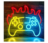 BYAMBD cartelli al neon personalizzati Insegna Al Neon Per Giocatori, Luci A LED Per Gamepad Dimmerabili, Decorazione Per Sala Giochi, Per Camera Da Letto, Zona Di Gioco, Club 32cmх35cm